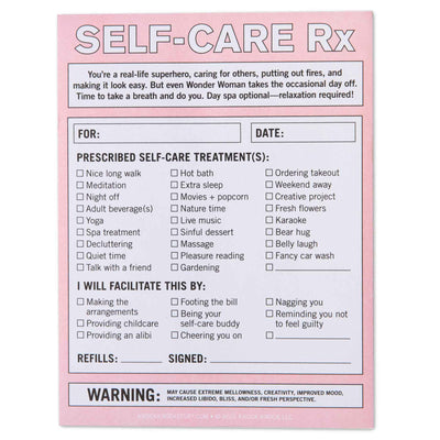 Self Care Prescription Note Pad - Femail Creations