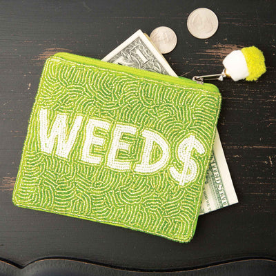 Weed Money Beaded Coin Purse - Femail Creations