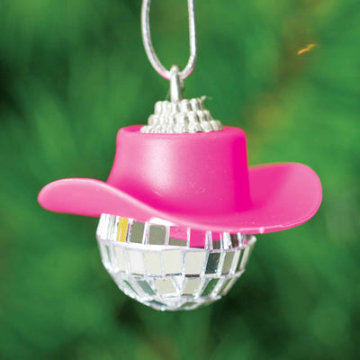 Cowboy Disco Ball Ornament - Femail Creations