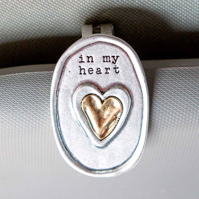 Guardian Angel Visor Clip with Heart - Femail Creations