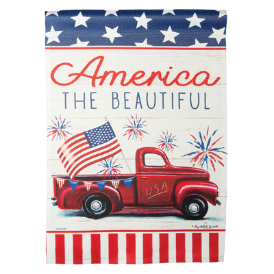 America The Beautiful Garden Flag - Femail Creations