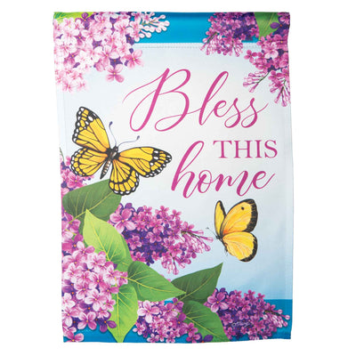 Bless This Home Butterflies Garden Flag - Femail Creations
