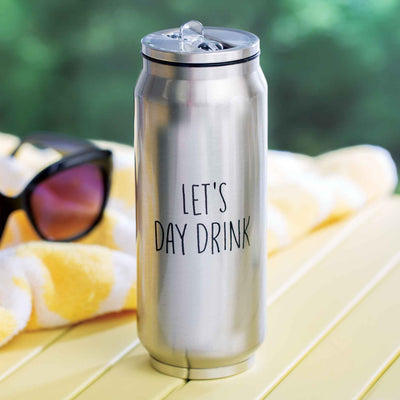 Let's Day Drink Stainless Steel Can - Femail Creations