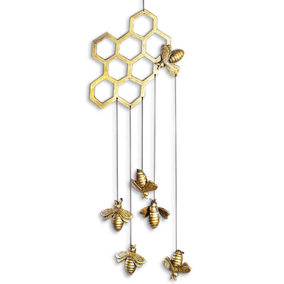 Bees and Honeycomb Wind Chime - Femail Creations