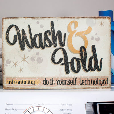 Wash and Fold Box Sign - Femail Creations