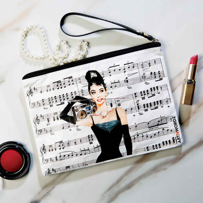 Audrey's Beats Music Cosmetic Bag - Femail Creations