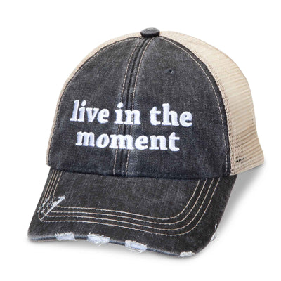 Live in The Moment Hat - Femail Creations