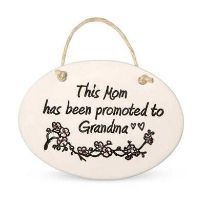 Promoted To Grandma Plaque - Femail Creations