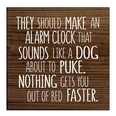 Dog Alarm Clock Sign - Femail Creations