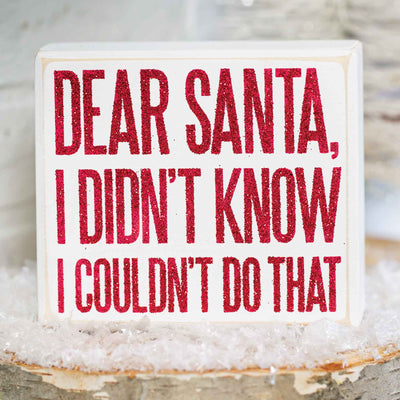 Dear Santa Sign - Femail Creations