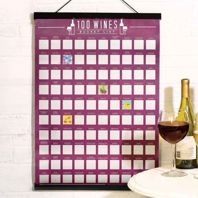 Wine Bucket List Scratch Off Poster - Femail Creations