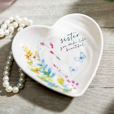 Sister You Make Life Beautiful Jewelry Tray - Femail Creations