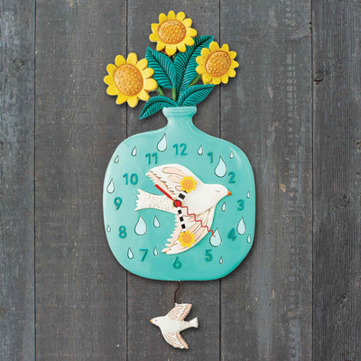 Peace and Sunshine Wall Clock - Femail Creations