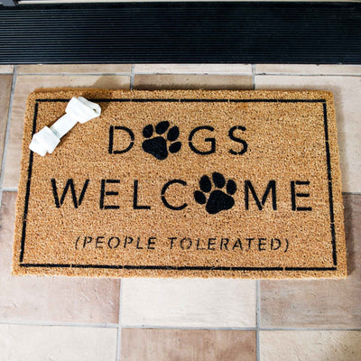 Dogs Welcome Door Mat - Femail Creations