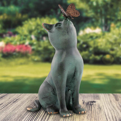 Curiosity Cat Garden Statue - Femail Creations