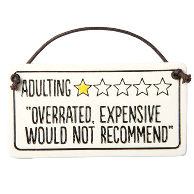 Adulting Plaque - Femail Creations