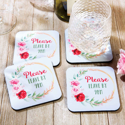 Leave By 9 Coaster Set - Femail Creations