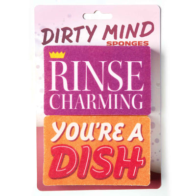 Rinse Charming/ You're A Dish Dirty Mind Sponges - Femail Creations