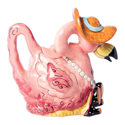 Miss Precious Flamingo Teapot - Femail Creations