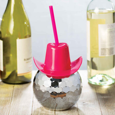 Disco Ball Cowboy Drink Cup - Femail Creations