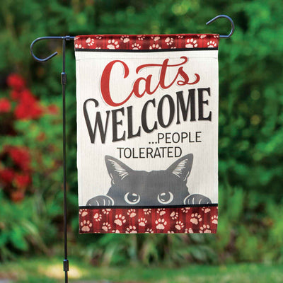 Cats Welcome Garden Flag - Femail Creations