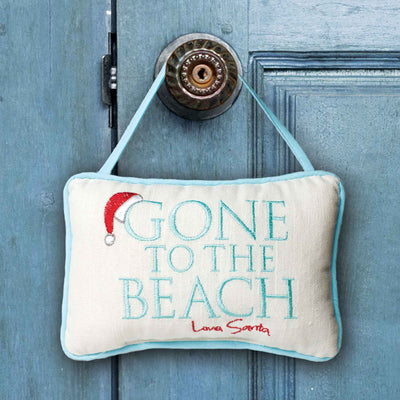 Gone To The Beach Door Pillow - Femail Creations