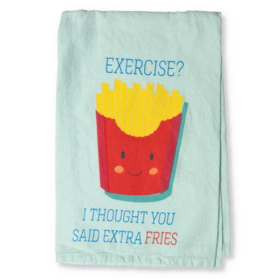 Exercise Tea Towel - Femail Creations