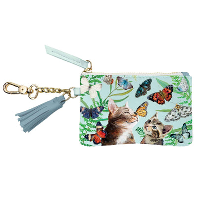 Butterfly And Kitten Friends Key Pouch - Femail Creations