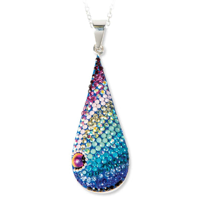 Mosaic Rainbow Pendant Necklace - Femail Creations