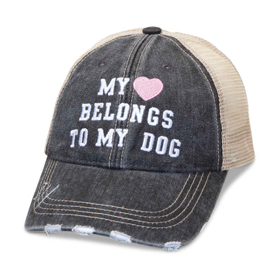 My Heart Belongs to My Dog Hat - Femail Creations