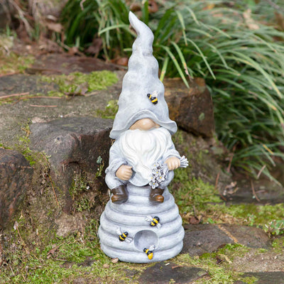 Gnome With Bee Statue - Femail Creations