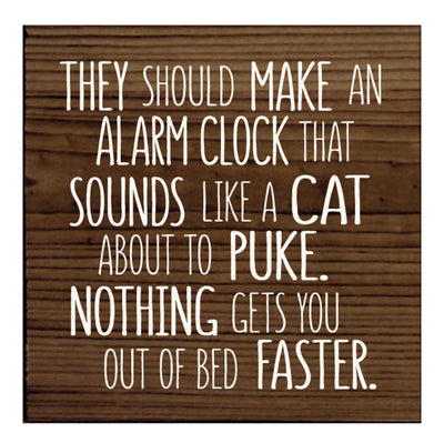 Cat Alarm Clock Sign - Femail Creations