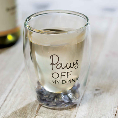Paws Off Stemless Wine Glass - Femail Creations