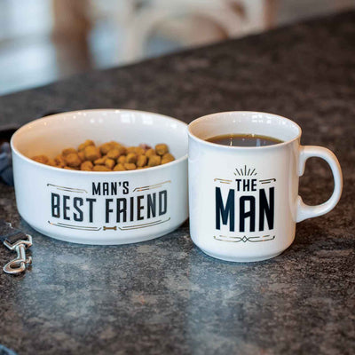 Man’s Best Friend Mug and Food Bowl Set - Femail Creations