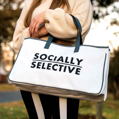 Socially Selective Tote Bag - Femail Creations