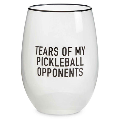 Pickleball Opponents Wine Glass - Femail Creations