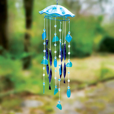 Glass Jellyfish Wind Chime - Femail Creations