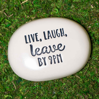 Live Laugh Leave Garden Stone - Femail Creations