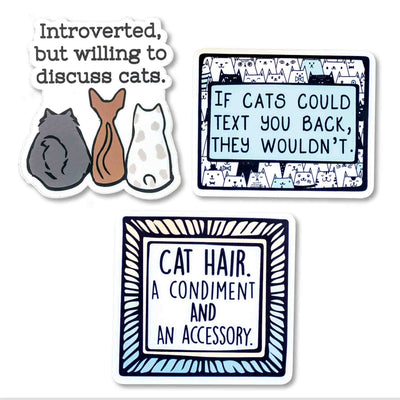 Sassy Cat Sticker Set - Femail Creations