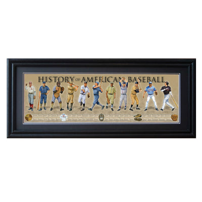 History of American Baseball Framed - Femail Creations
