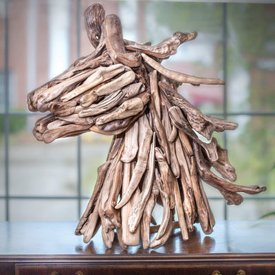 Driftwood Horse Head Sculpture - Creations and Collections