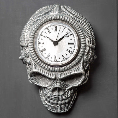 Xeno Flat Skull Wall Clock - Femail Creations