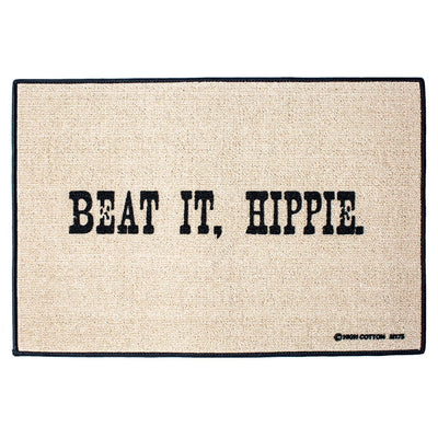 Beat it Hippie Doormat - Femail Creations